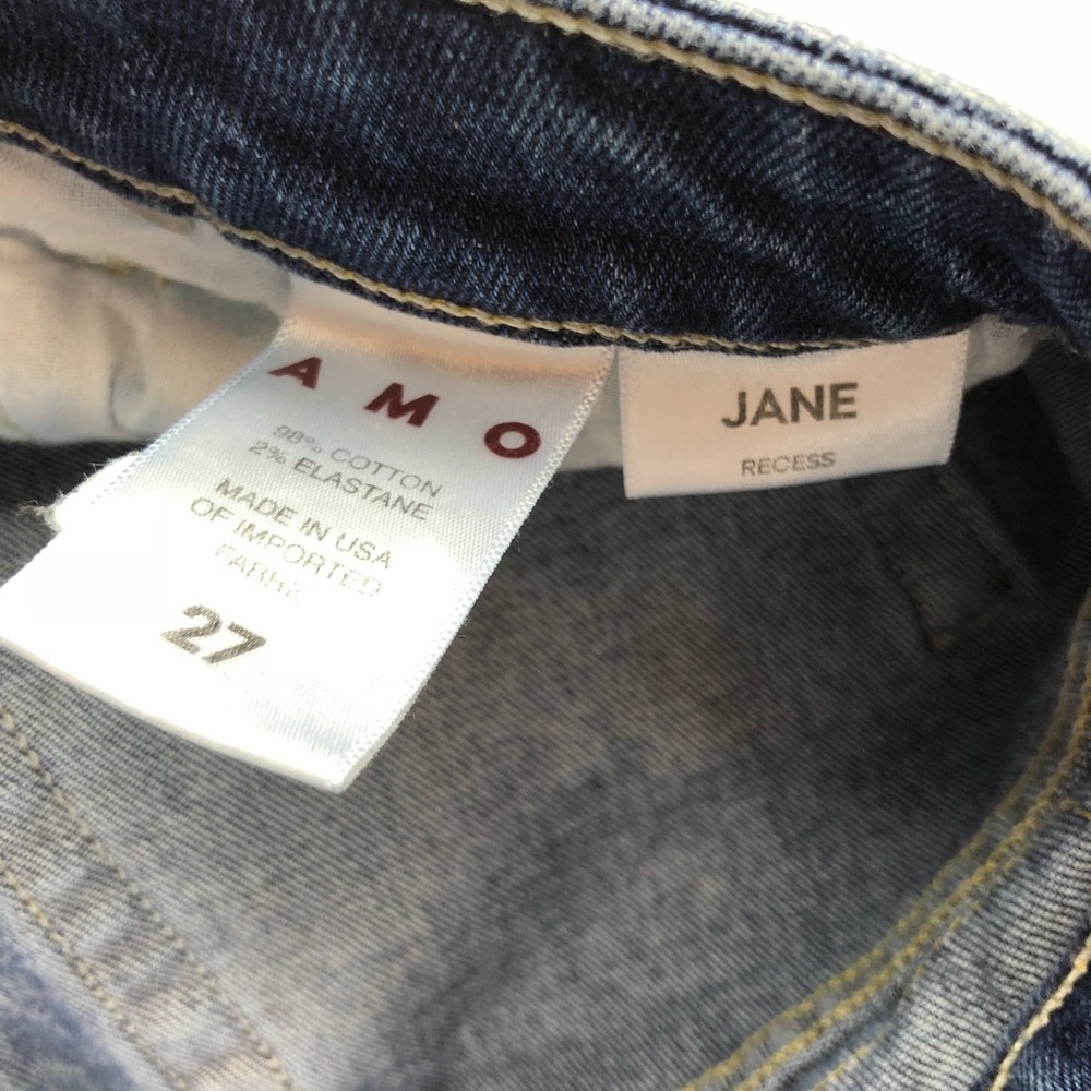 AMO Denim ‘Jane’ Kick Crop Jeans in Recess Wash - Picture 4 of 7
